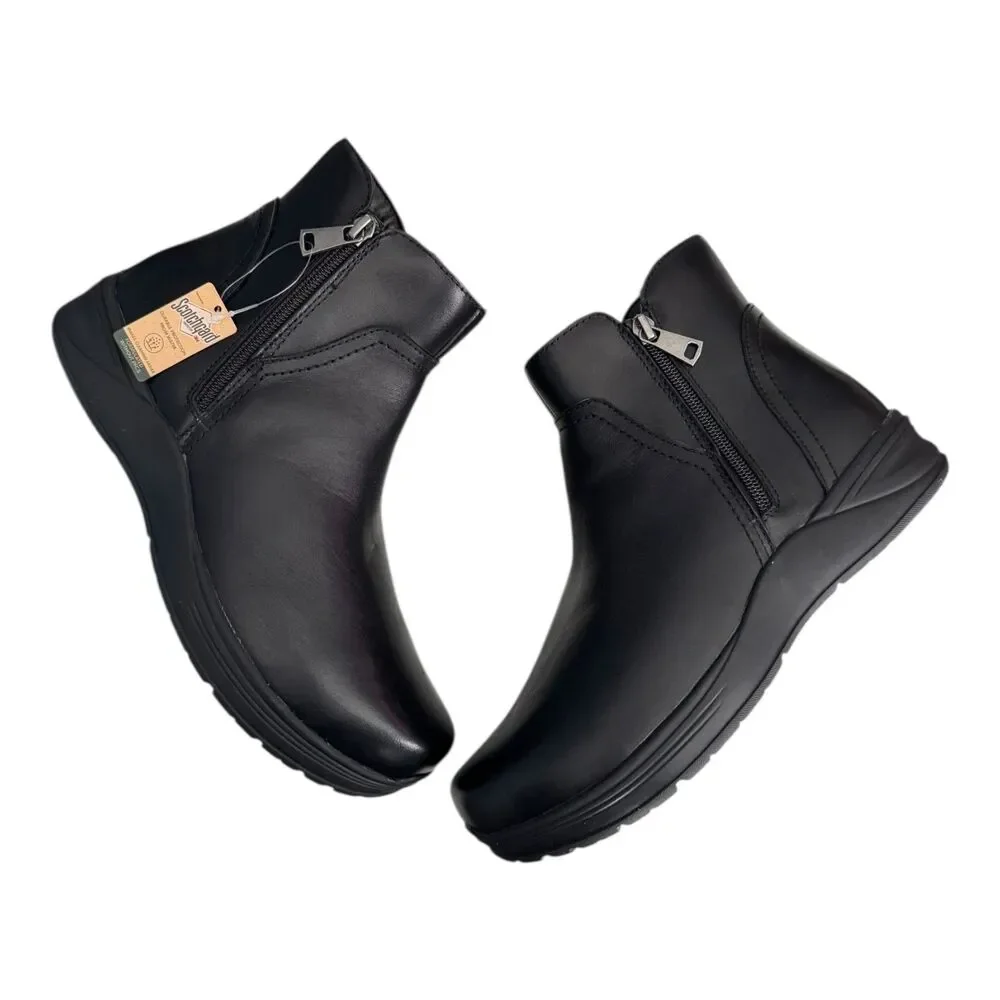 Propet Delphi Boots Womens Size 8.5 X 2E Black WFA006L Waterproof Zipper Comfort